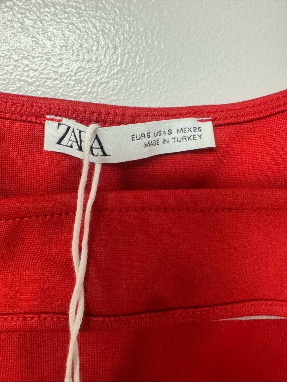 Zara Red Cutout Bodycon Mini Dress S NWT Sleeveless Stretch Cocktail Party B8 - Picture 9 of 13